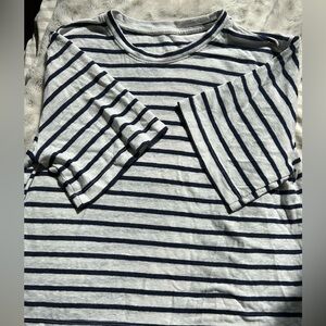 Striped cropped Tee